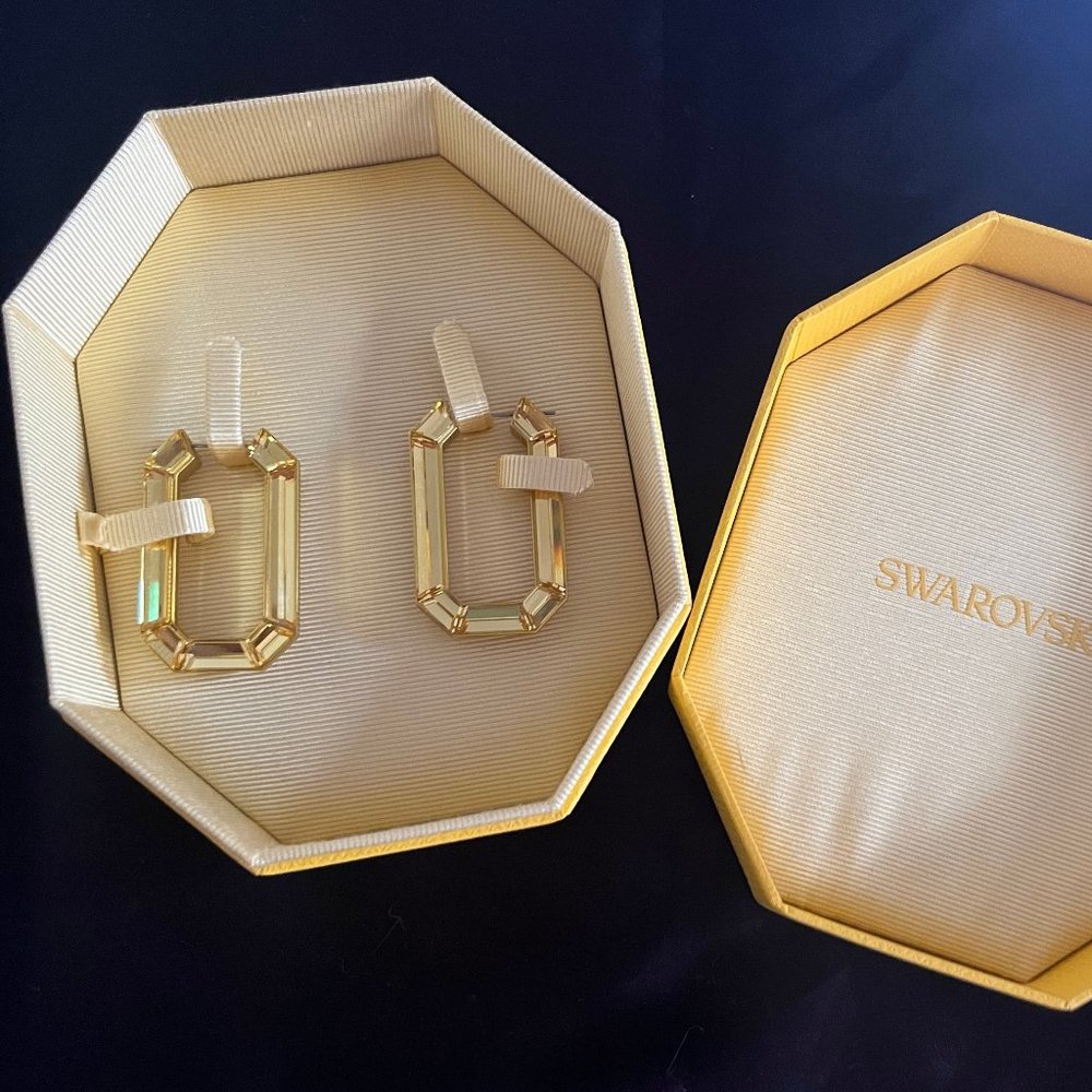 Lucent hoop earrings by Swarovski Crystal